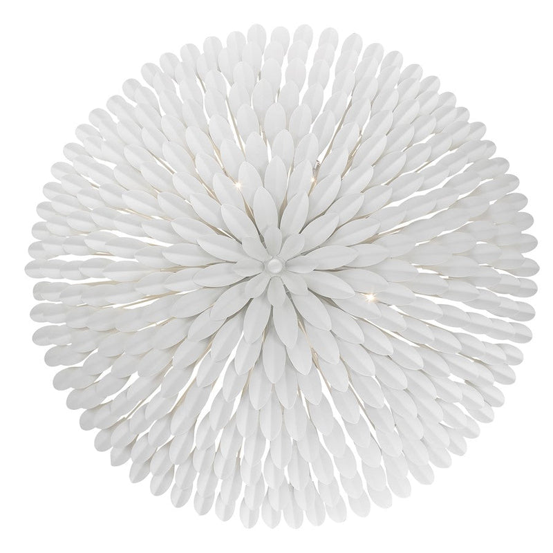 Crystorama Broche 8 Light Chandelier, Matte White