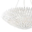 Crystorama Broche 8 Light Chandelier, Matte White