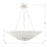 Crystorama Broche 8 Light Chandelier, Matte White