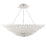 Crystorama Broche 8 Light Flush Mount, Matte White - 519-MT-CEILING