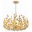 Crystorama Broche 6 Light Chandelier, Antique Gold - 533-GA