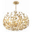 Crystorama Broche 6 Light 27" Chandelier, Antique Gold