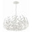 Crystorama Broche 6 Light 27" Chandelier, Matte White