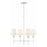 Crystorama Broche 4 Light Chandelier, Matte White/White - 534-MT