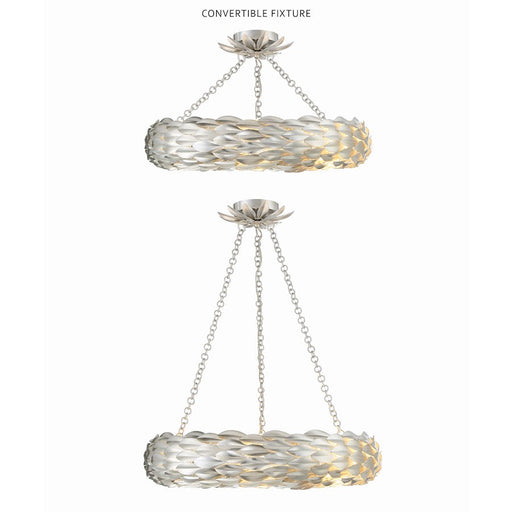 Crystorama Broche Semi Flush Mount