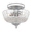 Crystorama 2 Light Small Ceiling Mount, Polished Chrome - 55-SF-CH