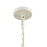 Crystorama Luna 1-LT Sphere Mini Chandelier, White/ Antique Gold