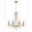 Crystorama Cedar 8 Light Chandelier, Vibrant Gold