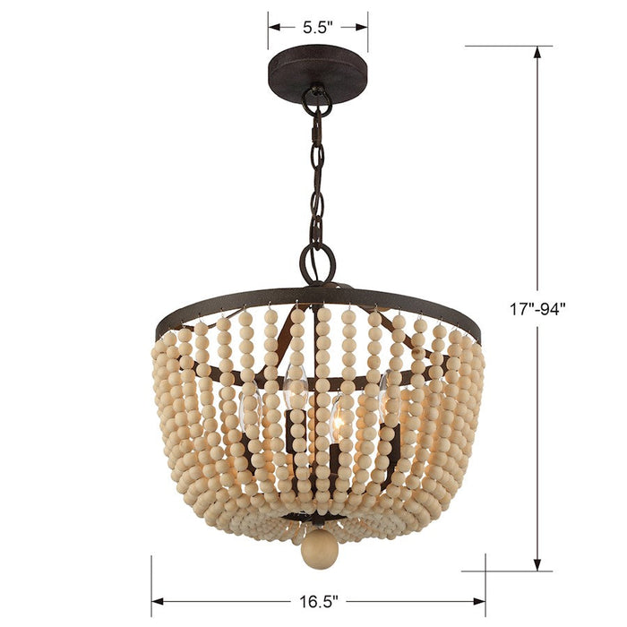 Crystorama Rylee 4 Light Chandelier