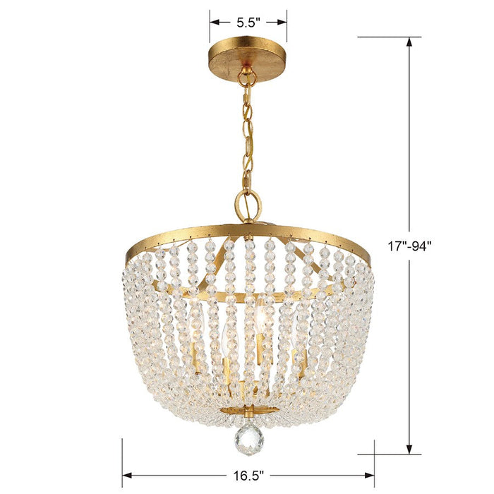 Crystorama Rylee 4 Light Chandelier