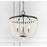 Crystorama Rylee 4 Light Chandelier, Matte Black/Frosted Glass Beads