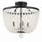 Crystorama Rylee 4 Light Semi Flush Mount, Matte Black - 604-MK-FR-CEILING