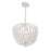 Crystorama Rylee 4 Light Chandelier, Matte White