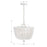 Crystorama Rylee 4 Light Chandelier, Matte White