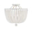 Crystorama Rylee 4 Light Semi Flush Mount, Matte White - 604-MT-CEILING