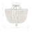 Crystorama Rylee 4 Light Semi Flush Mount, Matte White