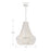 Crystorama Rylee 6 Light Chandelier, Matte White