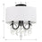 Crystorama Othello 3 Light Semi Flush Mount