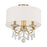 Crystorama Othello 3 Light Semi Flush Mount