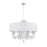 Crystorama Othello 8 Light Chandelier, Polished Chrome/White - 6628-CH-CL-MWP