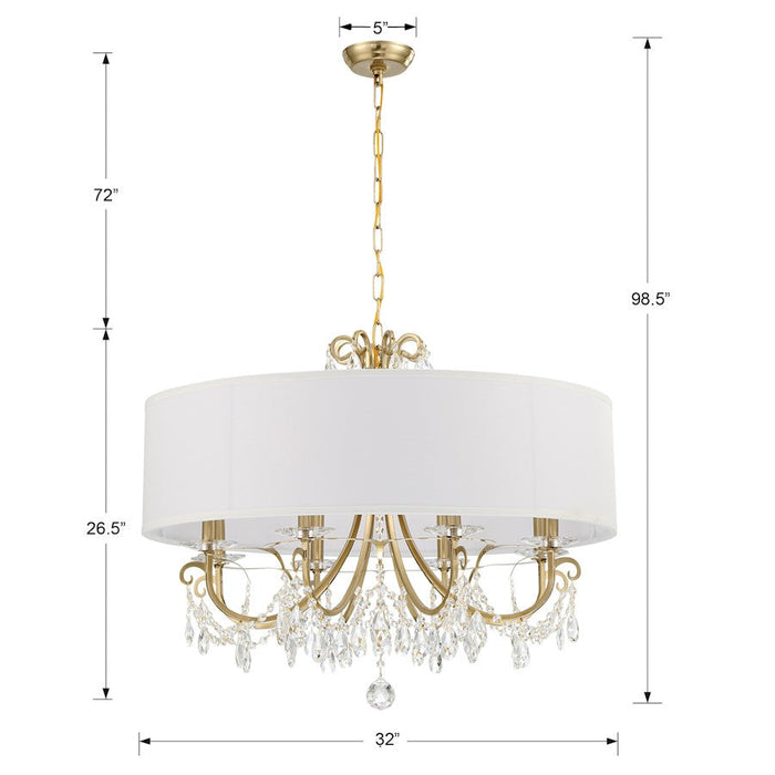 Crystorama Othello 8 Light Chandelier