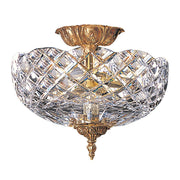Crystorama 2 Light Ceiling Mount IV, Olde Brass - 67-CT-OB