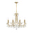 Crystorama Othello 8 Light Chandelier, Vibrant Gold