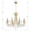 Crystorama Othello 8 Light Chandelier, Vibrant Gold