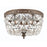 Crystorama Ceiling Mount 2 Light Flush Mount, Bronze/Clear - 708-EB-CL-I