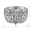 Crystorama Ceiling Mount Flush Mount, Chrome/Clear