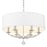 Crystorama Mirage 6 Light Chandelier, Polished Nickel - 8016-PN