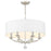 Crystorama Mirage 6 Light Chandelier, Polished Nickel