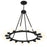 Crystorama Dakota Chandelier, Black