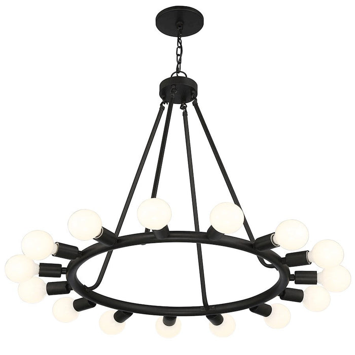 Crystorama Dakota Chandelier, Black