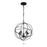 Crystorama Solaris Chandelier, Black