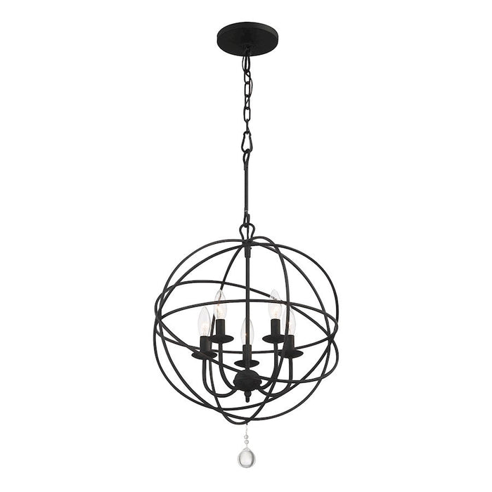 Crystorama Solaris Chandelier, Black