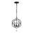 Crystorama Solaris Chandelier, Black