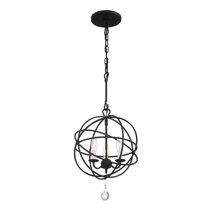 Crystorama Solaris Chandelier, Black