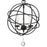 Crystorama Solaris Chandelier, Black