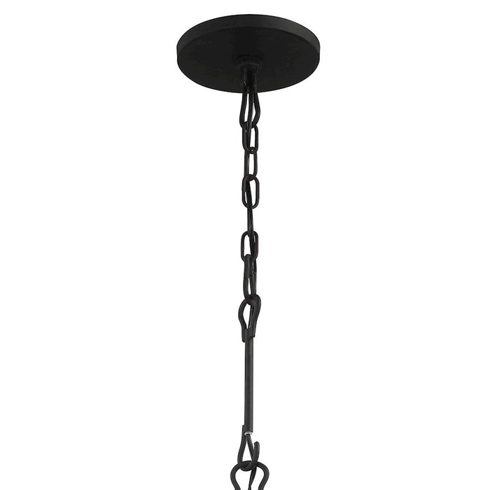 Crystorama Solaris Chandelier, Black