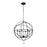 Crystorama Solaris Chandelier, Black