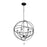 Crystorama Solaris Chandelier, Black