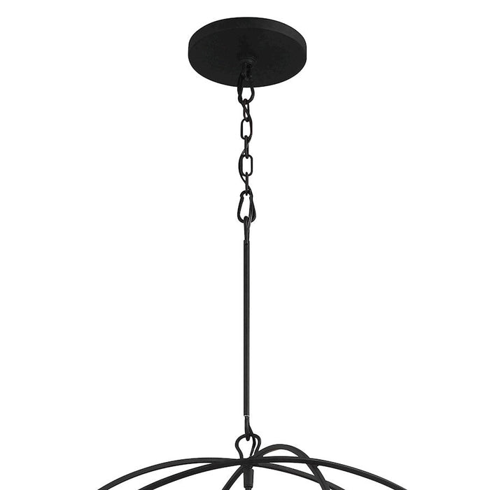 Crystorama Solaris Chandelier, Black