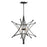 Crystorama Astro 4 Light Chandelier, Black - 9236-BK