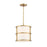 Crystorama Hulton 3 Light Pendant, Luxe Gold/White - 9593-LG