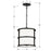 Crystorama Hulton 3 Light Pendant, Matte Black