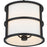 Crystorama Hulton 3 Light Pendant, Matte Black