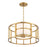 Crystorama Hulton Chandelier, Luxe Gold/White