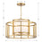 Crystorama Hulton Chandelier, Luxe Gold/White