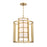 Crystorama Hulton 6 Light Chandelier, Luxe Gold/White - 9597-LG